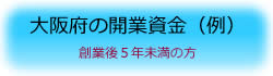 大阪府の開業資金